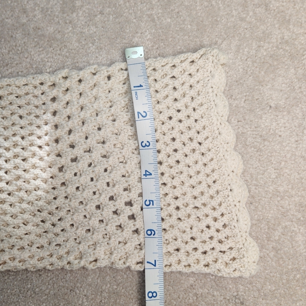 Olivaceous Beige Open-Knit Women's Sweater - Picture 5 of 8